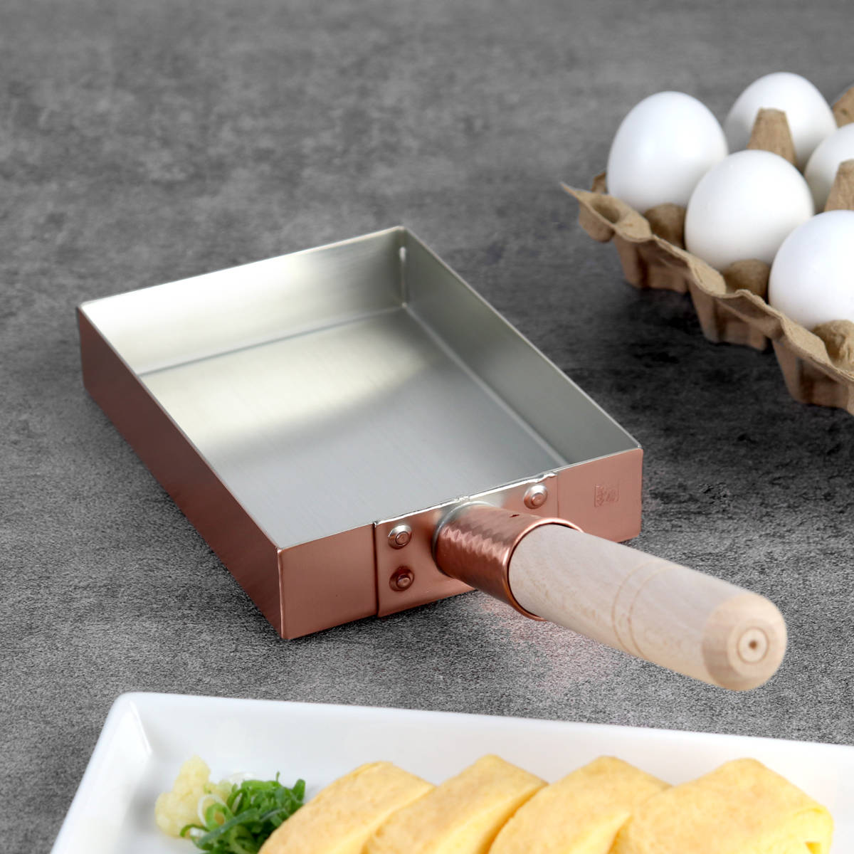 【匿名発送　未使用　新品　工房アイザワ】 純銅玉子焼き　関西型　12cm 470701-4.jpg