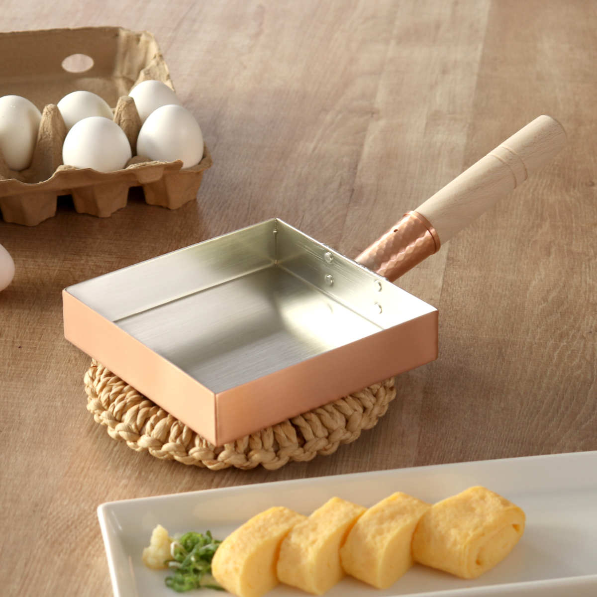 工房アイザワ 純銅 玉子焼き 関東型 15cm （ aizawa 日本製 ガス火専用