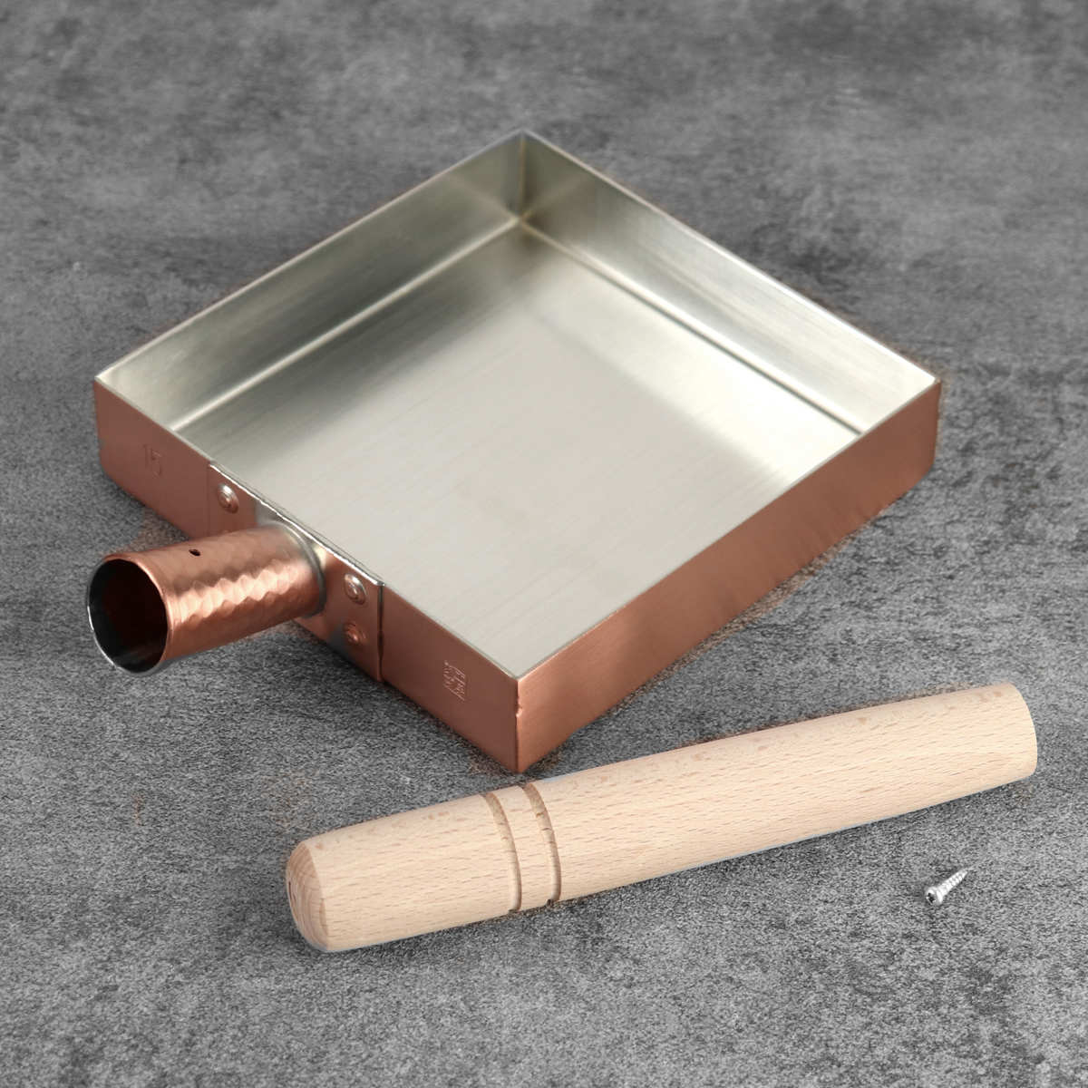 工房アイザワ 純銅 玉子焼き 関東型 15cm （ aizawa 日本製 ガス火専用