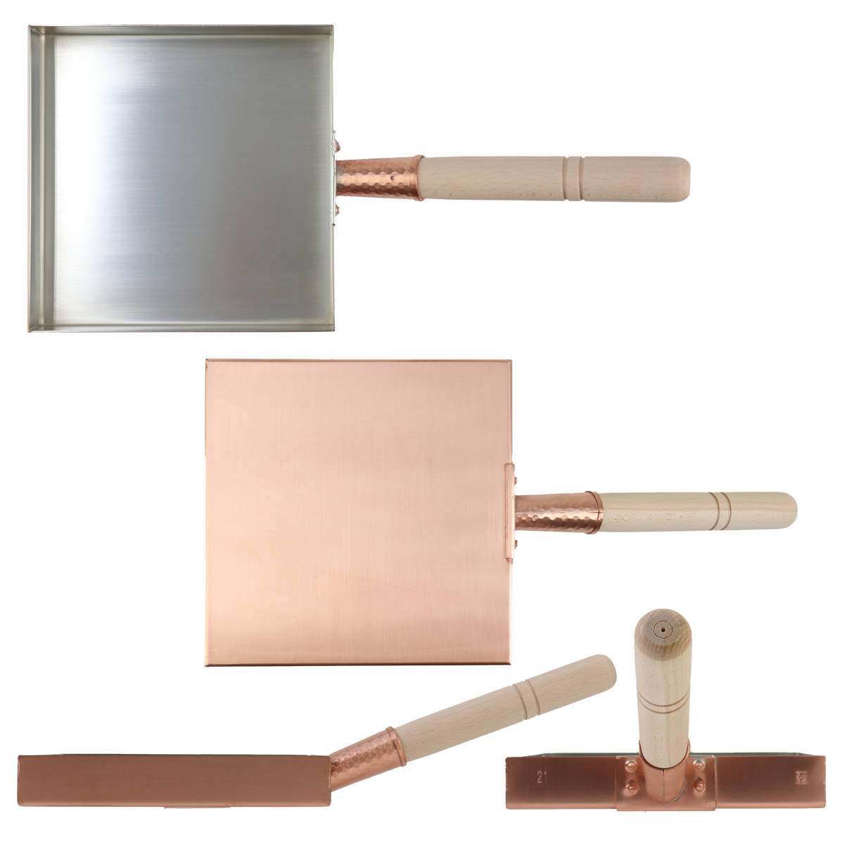 工房アイザワ 純銅 玉子焼き 関東型 21cm （ aizawa 日本製 ガス火専用