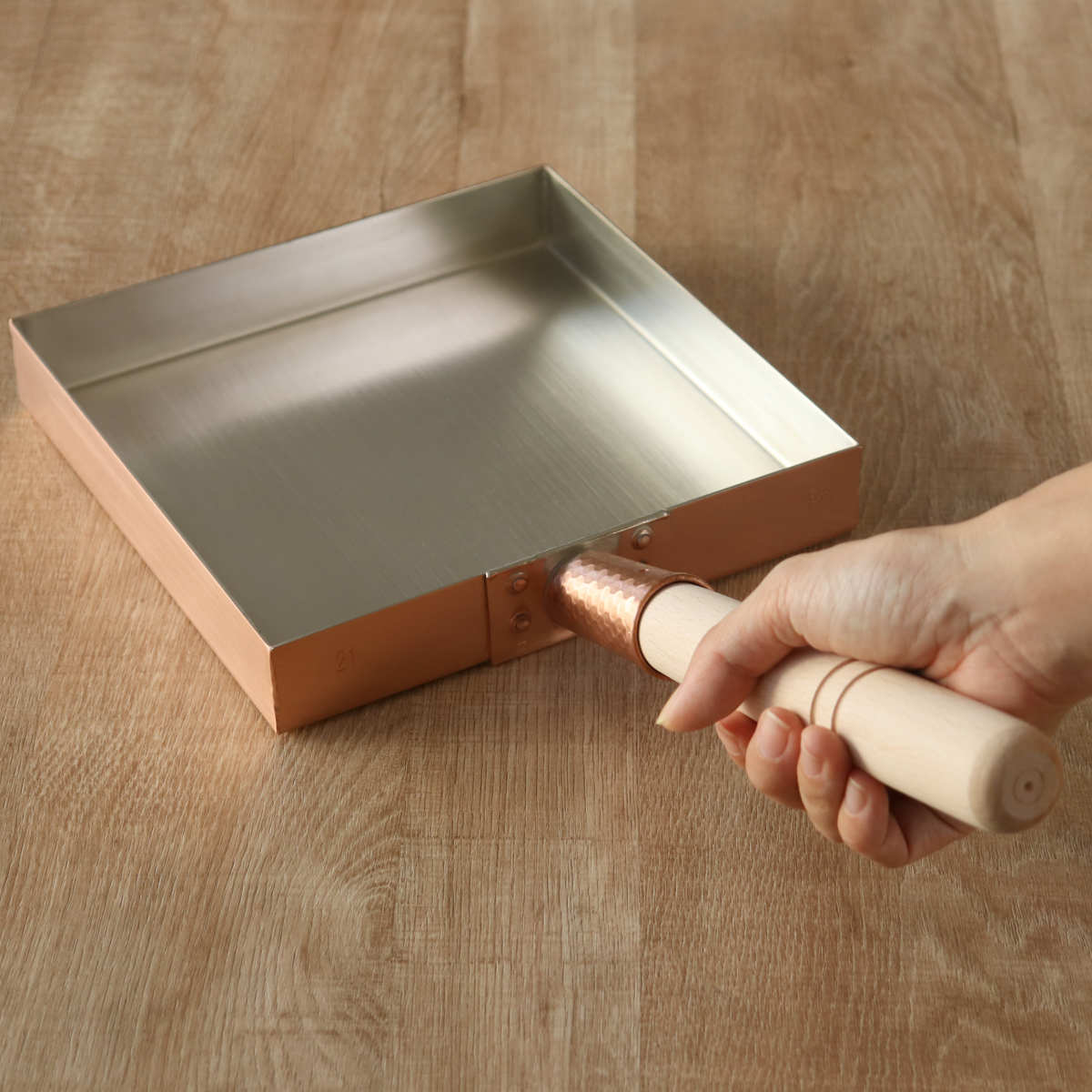 工房アイザワ 純銅 玉子焼き 関東型 21cm （ aizawa 日本製 ガス火専用