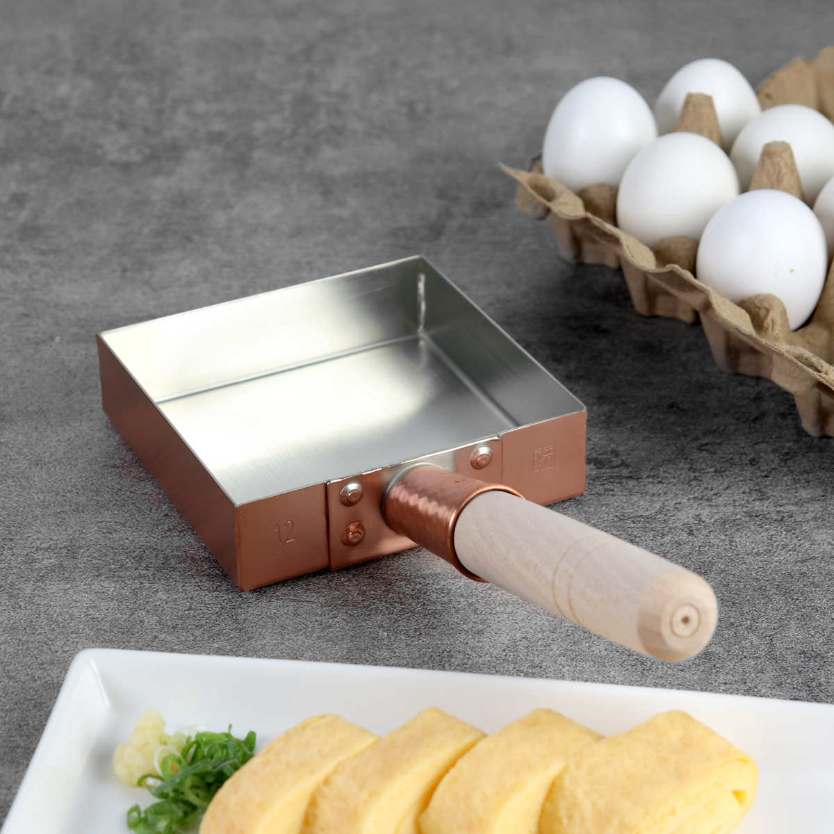 工房アイザワ 純銅 玉子焼き 関東型 12cm （ aizawa 日本製 ガス火専用