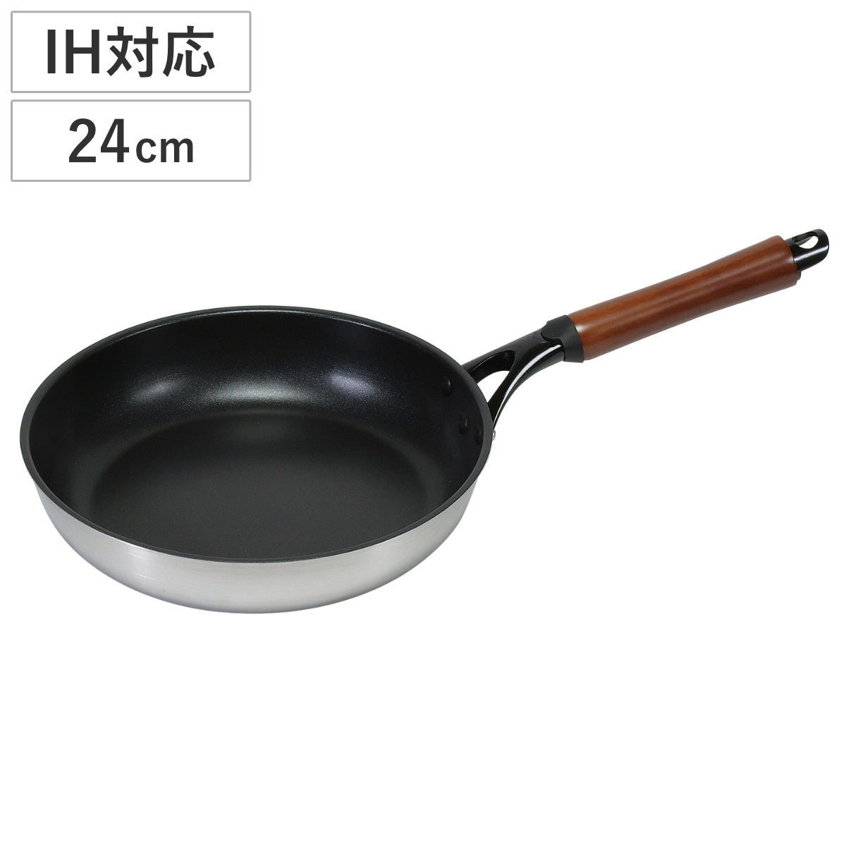 フライパン 24cm IH対応 ファストクック 2層鋼ダイヤモンドコート