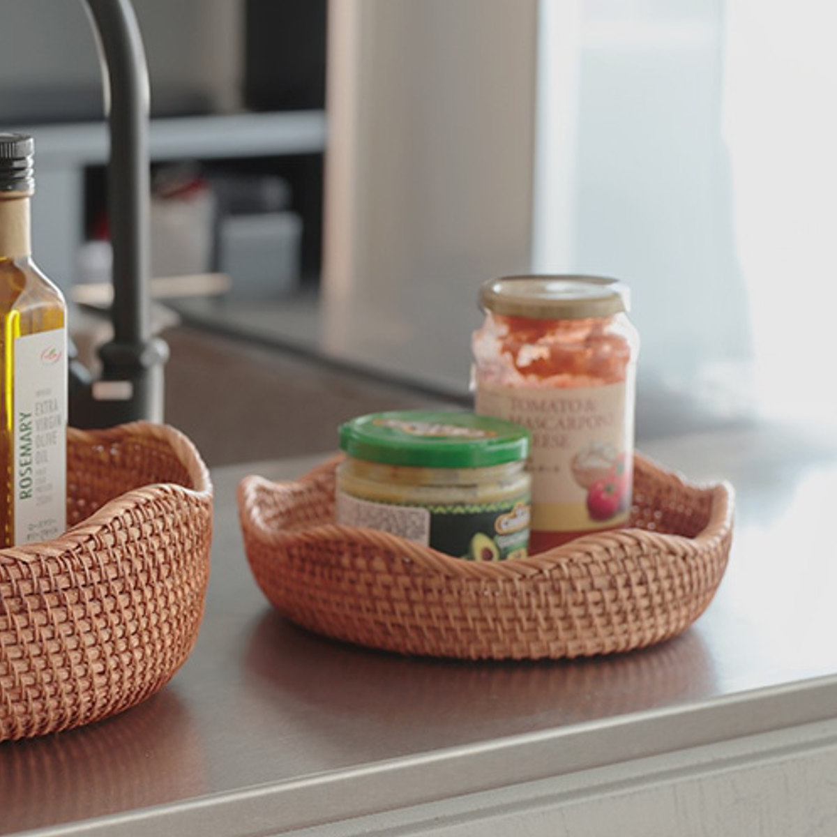 magnet バスケット WAFFEL'S BASKET S かご ラタン （ カゴ 天然素材