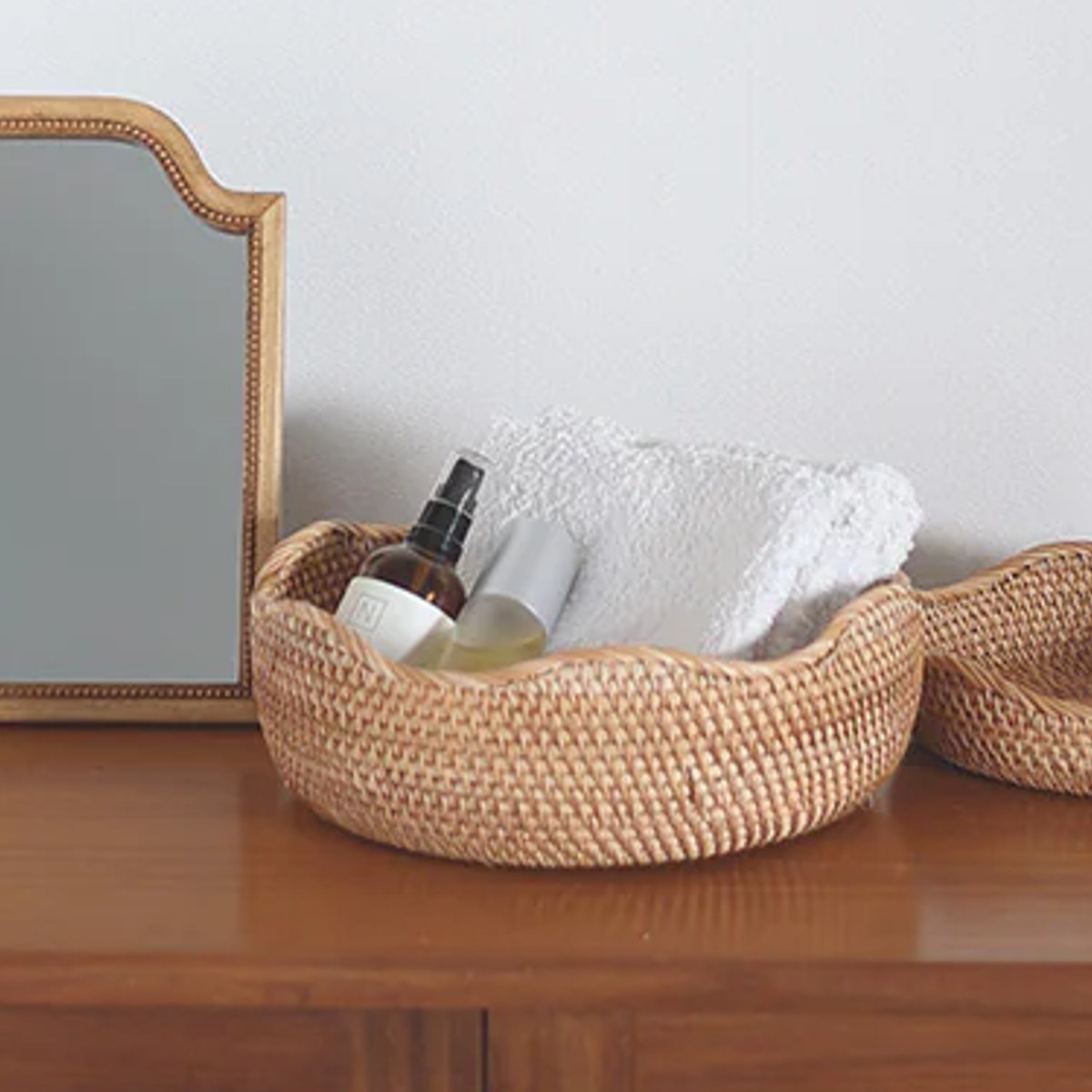 magnet バスケット WAFFEL'S BASKET L かご ラタン （ カゴ 天然素材