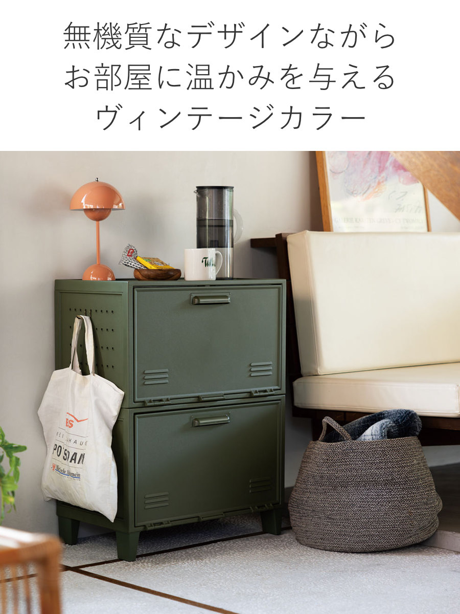 天馬 収納ケース フィッツ ペグキャビネット ワイド （ 幅59.5×奥行