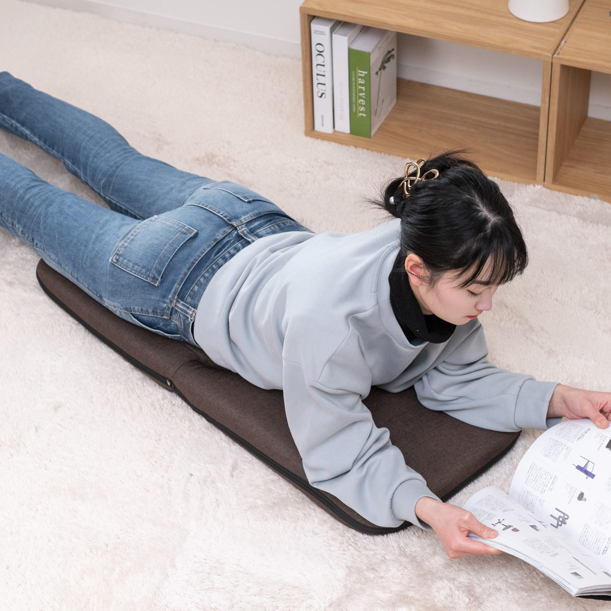 不二貿易（Fuji Boeki） 座椅子 1人掛け 幅41cm コンパクト