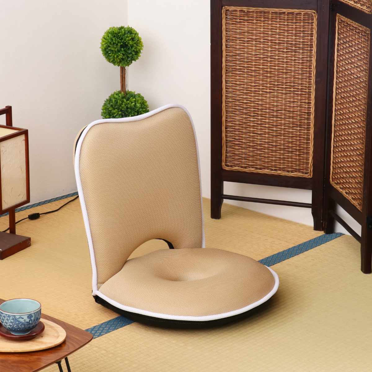 不二貿易（Fuji Boeki） 座椅子 1人掛け 幅50cm コンパクト