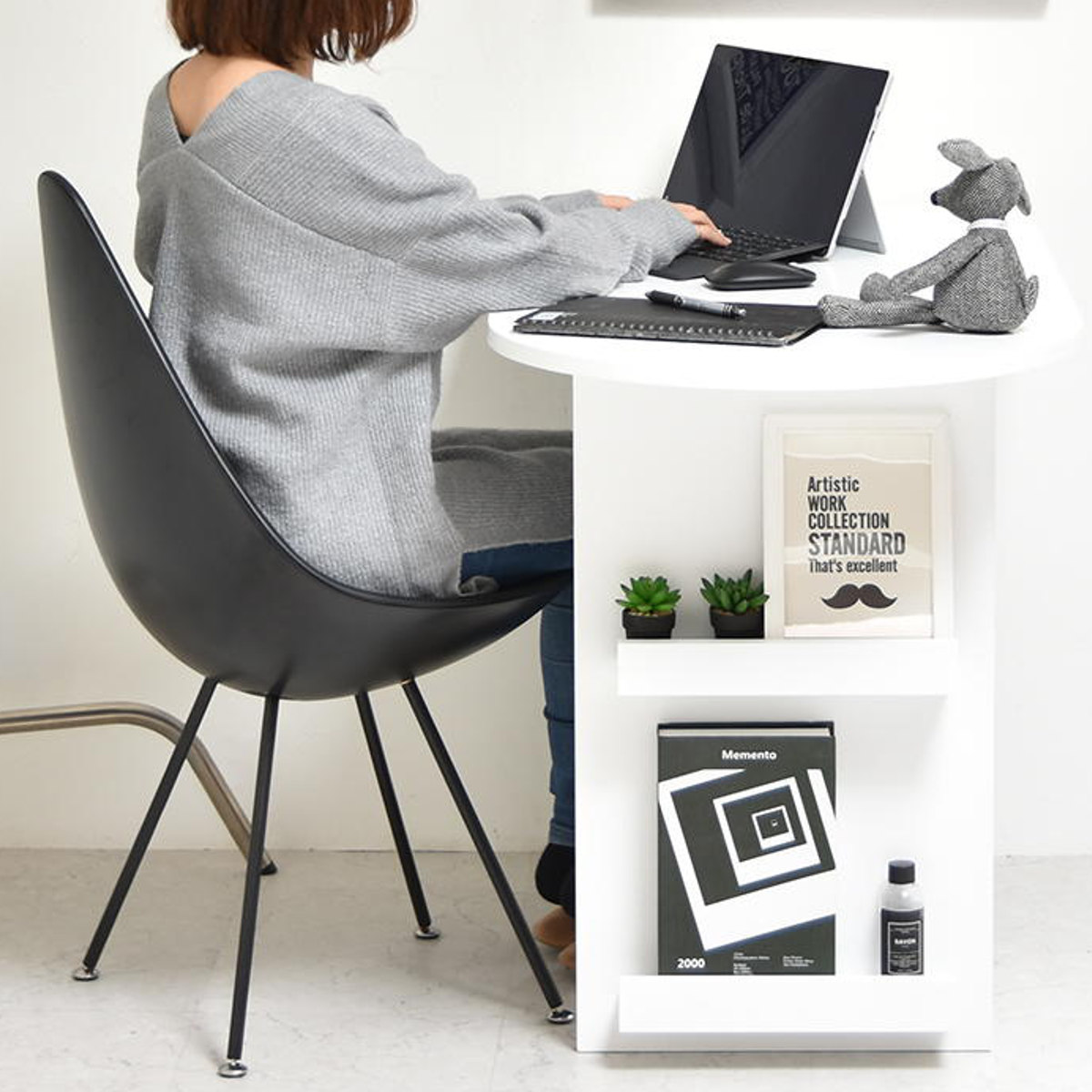 B.Bファニシング ダイニングチェア 座面高45.5cm しずくチェア （ 座面