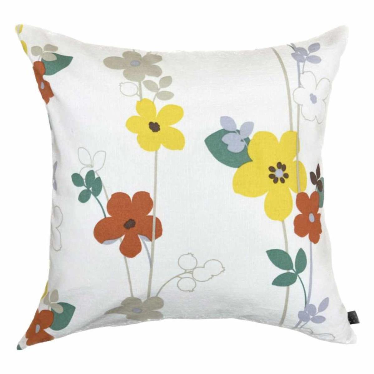 座布団カバー 北欧柄 55×59cm 日本製 （ 北欧 綿 麻 おしゃれ 花柄