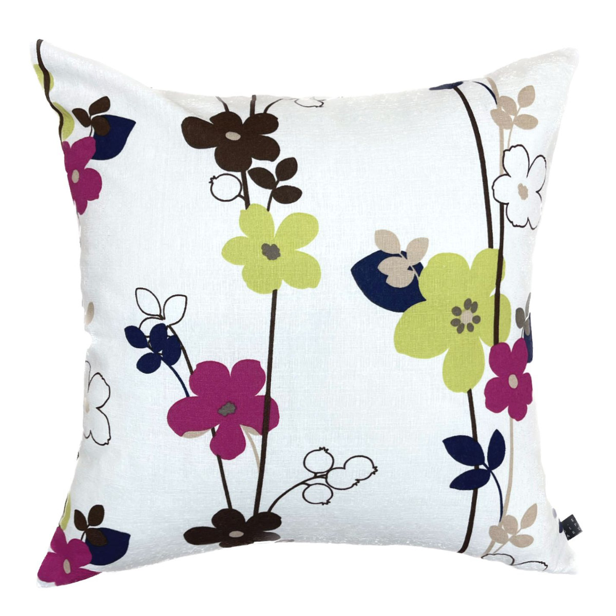 座布団カバー 北欧柄 55×59cm 日本製 （ 北欧 綿 麻 おしゃれ 花柄