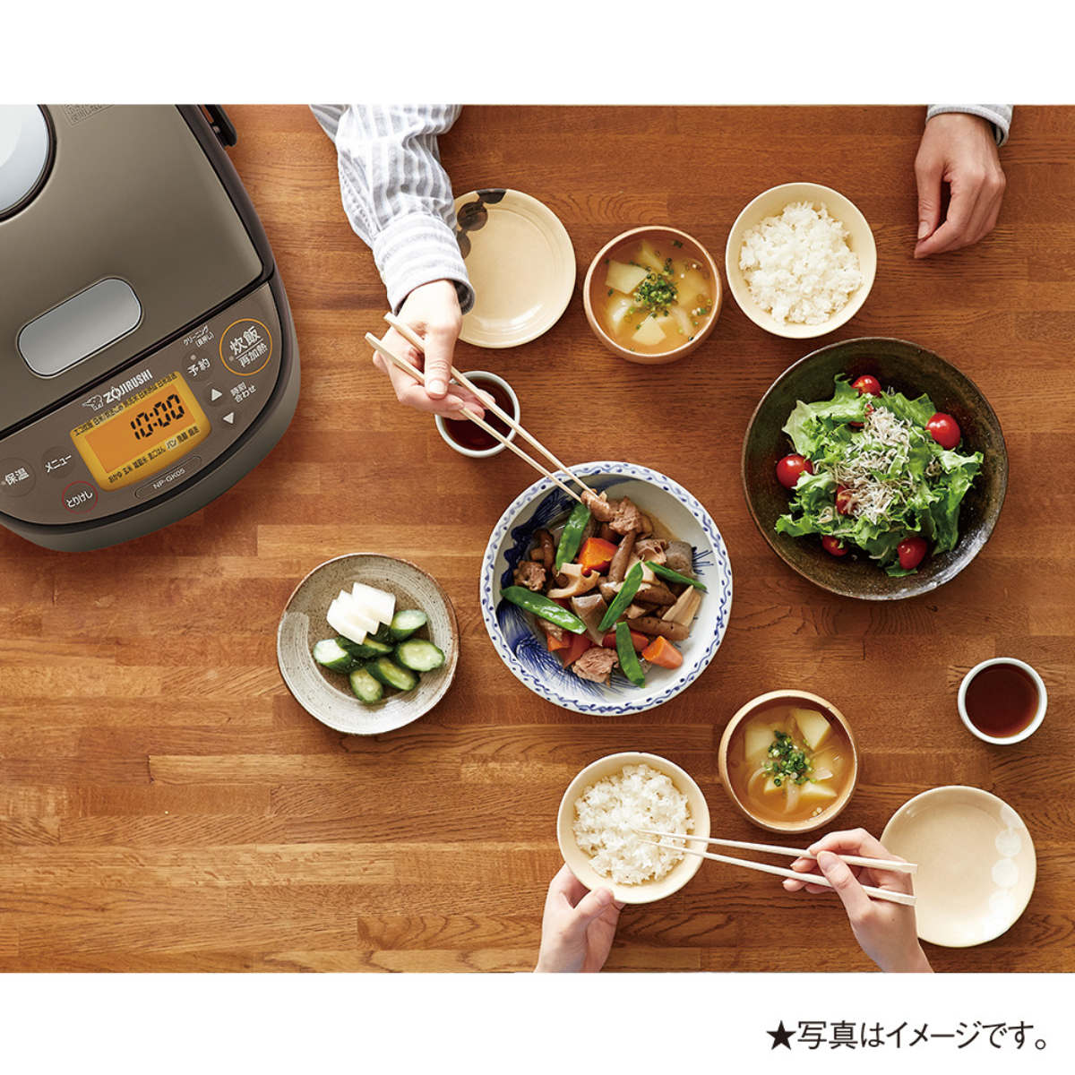 極め炊き 象印 IH炊飯器 3合炊き 黒まる厚釜 立つしゃもじ付き 日本製