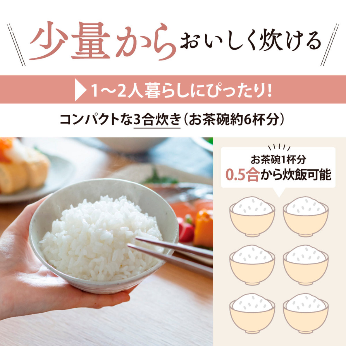 極め炊き 象印 マイコン炊飯器 3合炊き 黒まる小釜 小容量マイコン炊飯