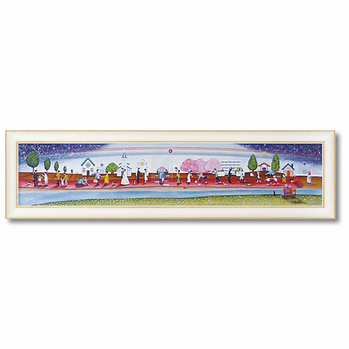 アートパネル なかの まりの 123×33cm （ 絵画 絵 アート インテリア 