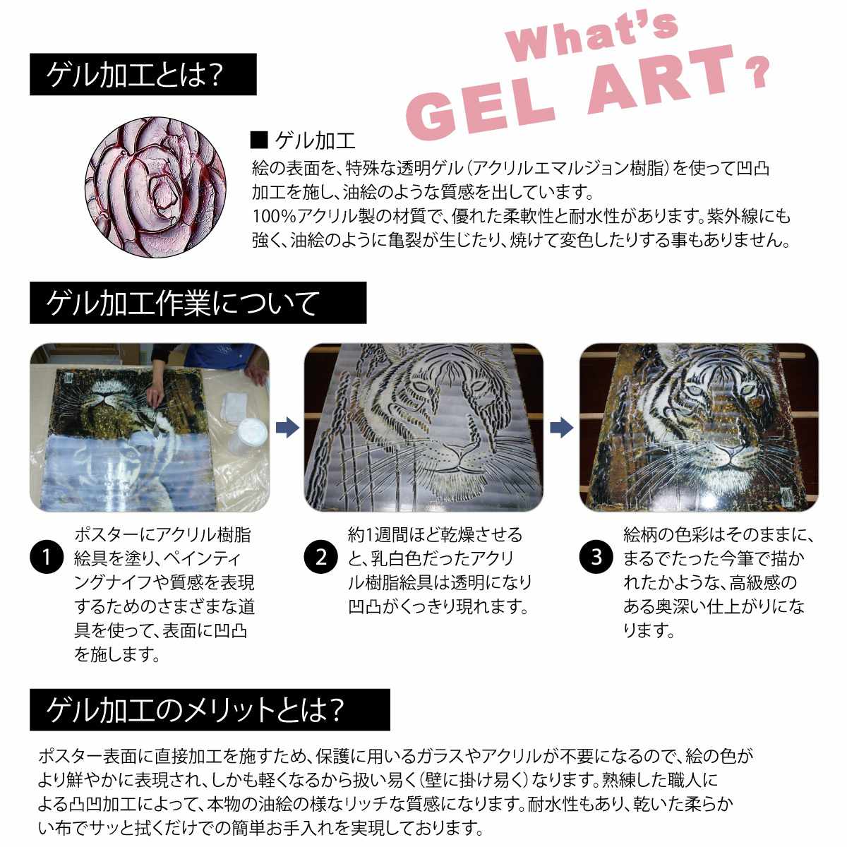 ゲル加工　アートフレーム アートパネル なかの まりの 79×58cm （ 絵画 絵 アート インテリア 額