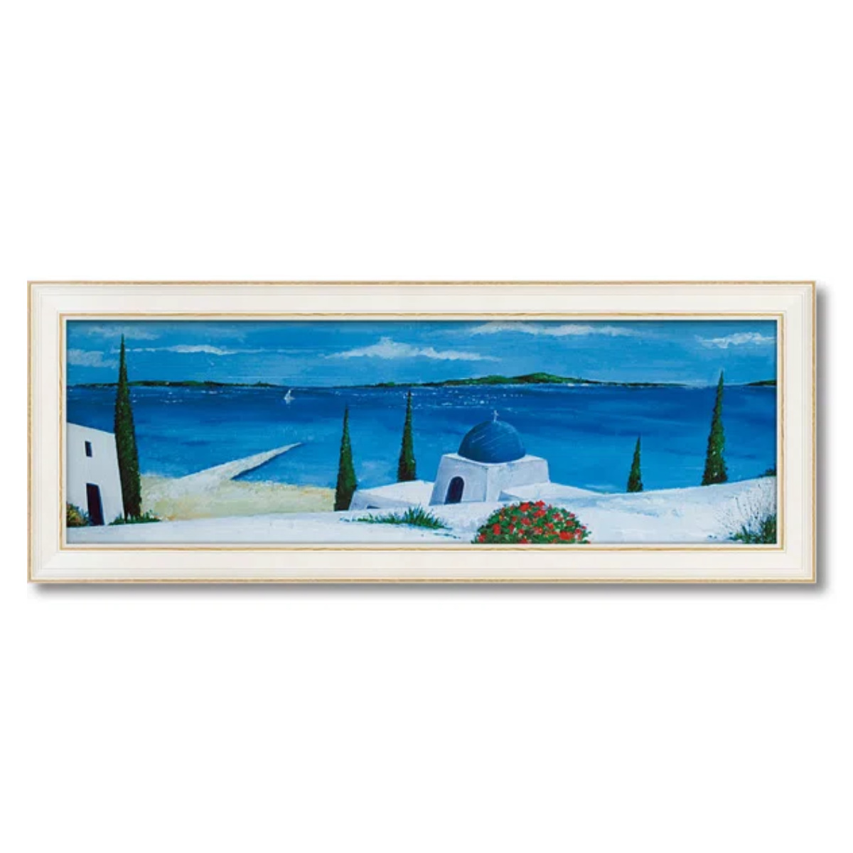 アートパネル ジュリア ホーキンス 『エーゲ海の夏』 100.5×38cm