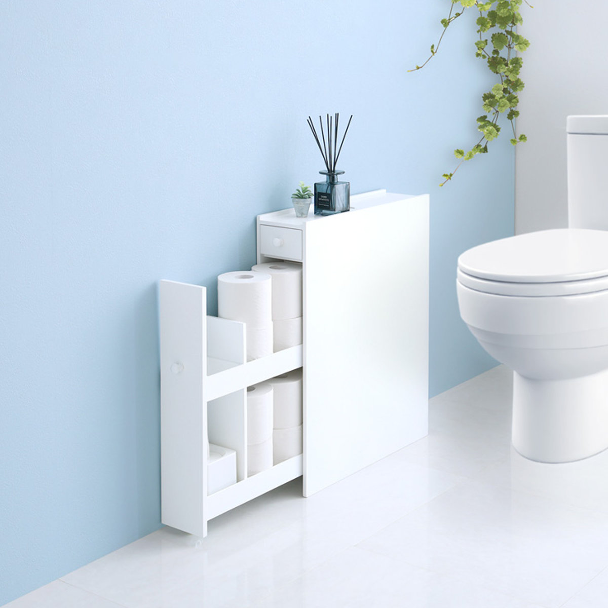 ホームテイスト（HOME taste） トイレラック たっぷり収納スリムトイレ