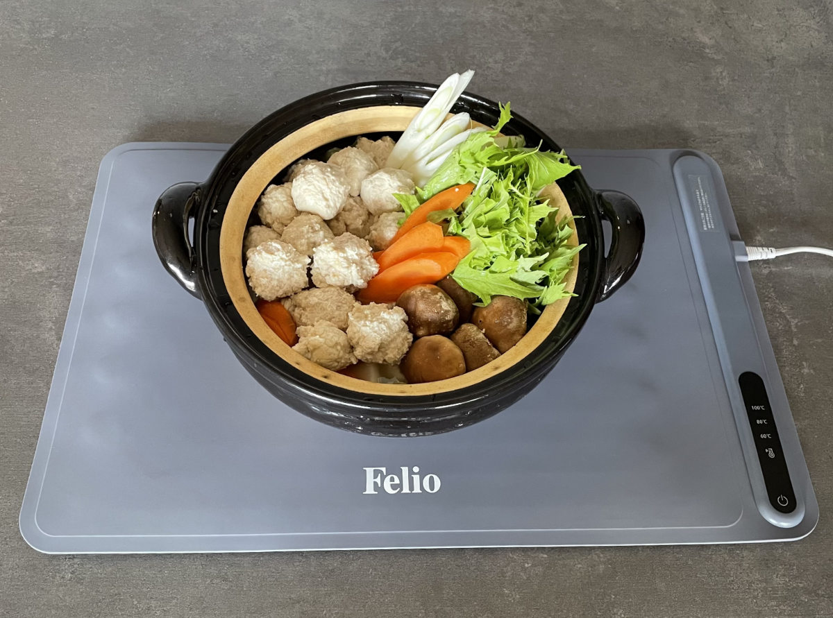 食卓用フードウォーマー 大判タイプ Felio （ フェリオ 保温プレート