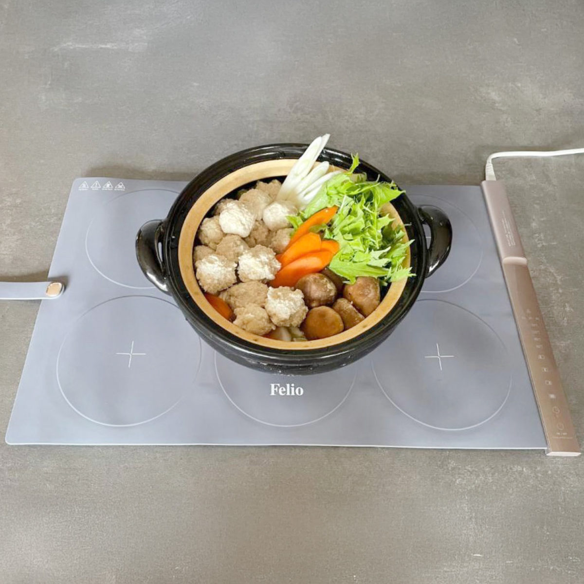 【新品未使用】富士商 Felio 料理が冷めない 保温プレート 大判タイプ 食卓用フードウォーマー 大判タイプ Felio （ フェリオ 保温プレート