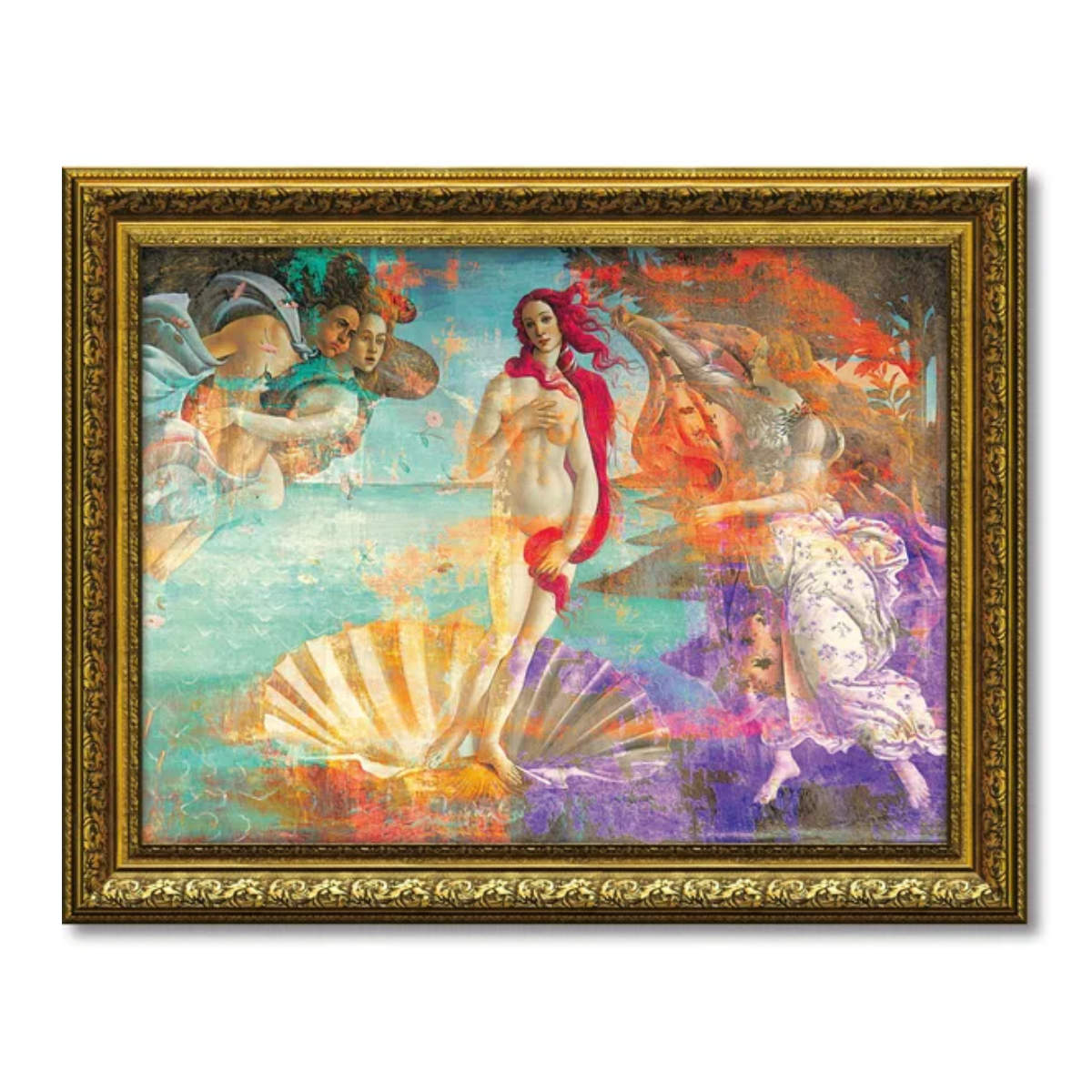 ハートのエース　ピエロ　アルルカン　油絵　絵画　絵　アート　インテリア 額入り アートパネル エリック シェスティエール 72×56.5cm （ 絵画 絵