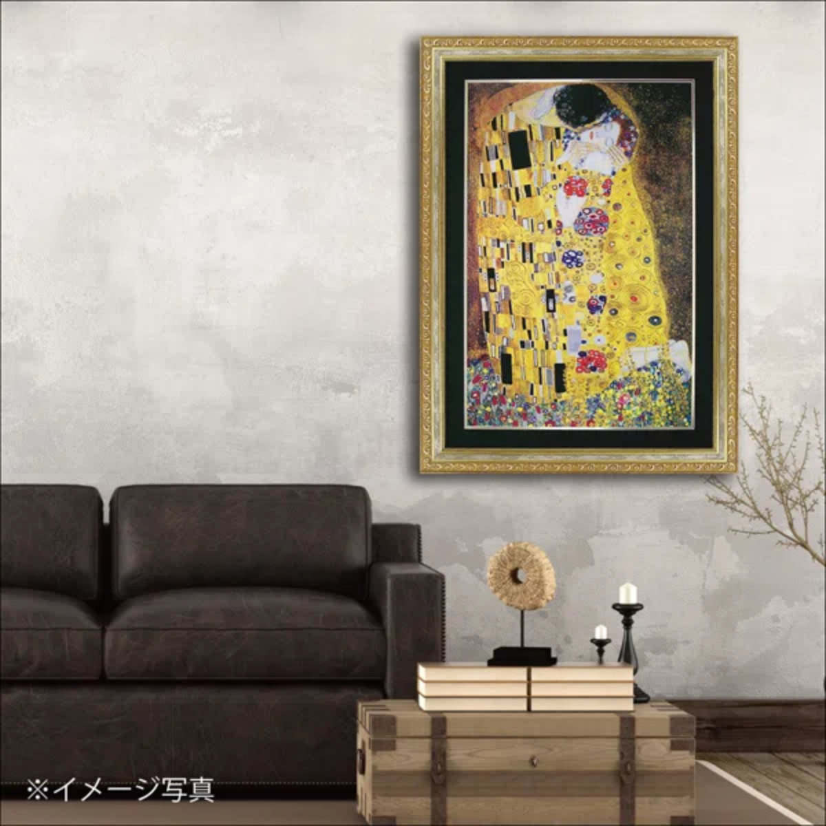 【限定値下げ】アートパネル接吻 グスタフ・クリムト ガラス板アートインテリア Amazon.co.jp: 版画 絵画 名画 接吻(1907-1908) グスタフ・クリムト