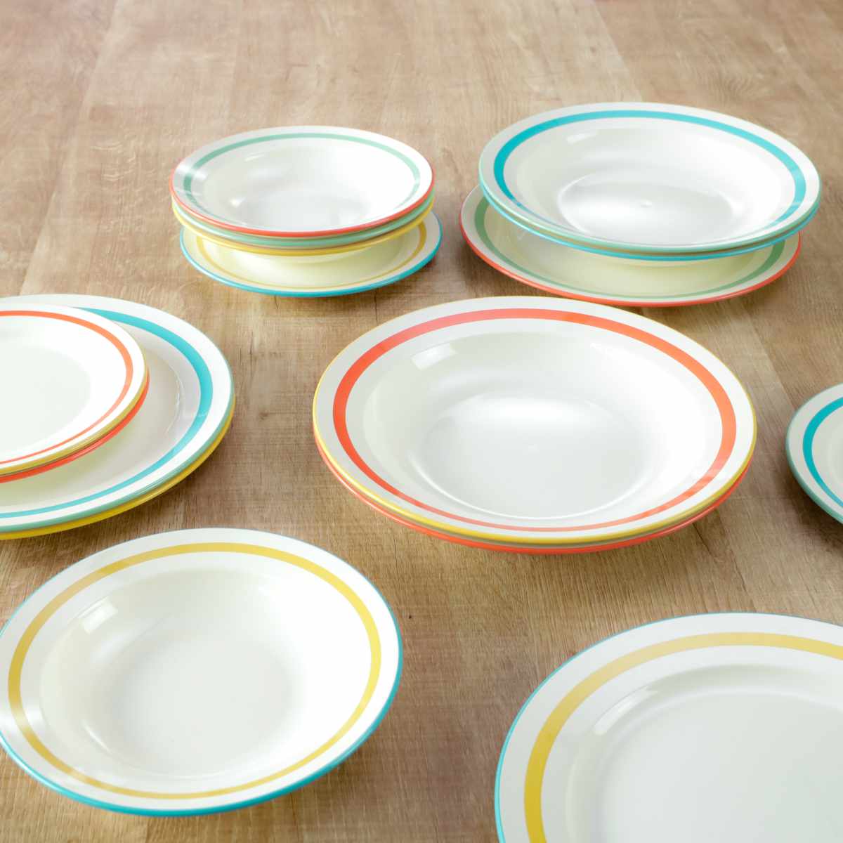 プレート 18cm Linea （ 食洗機対応 電子レンジ対応 皿 お皿 中皿 平皿