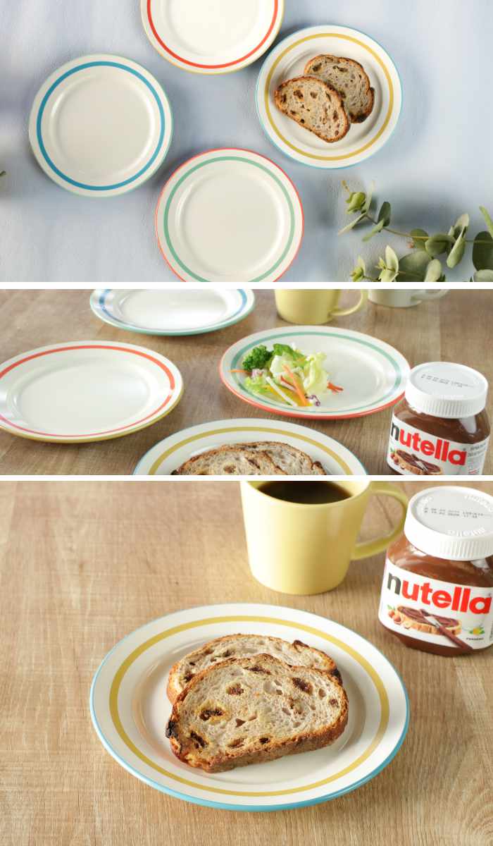 プレート 18cm Linea 同色3枚セット （ 食洗機対応 電子レンジ対応 皿