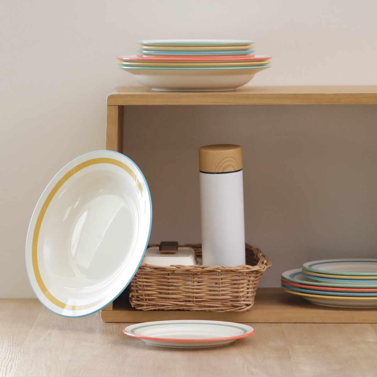 プレート 18cm Linea 同色3枚セット （ 食洗機対応 電子レンジ対応 皿