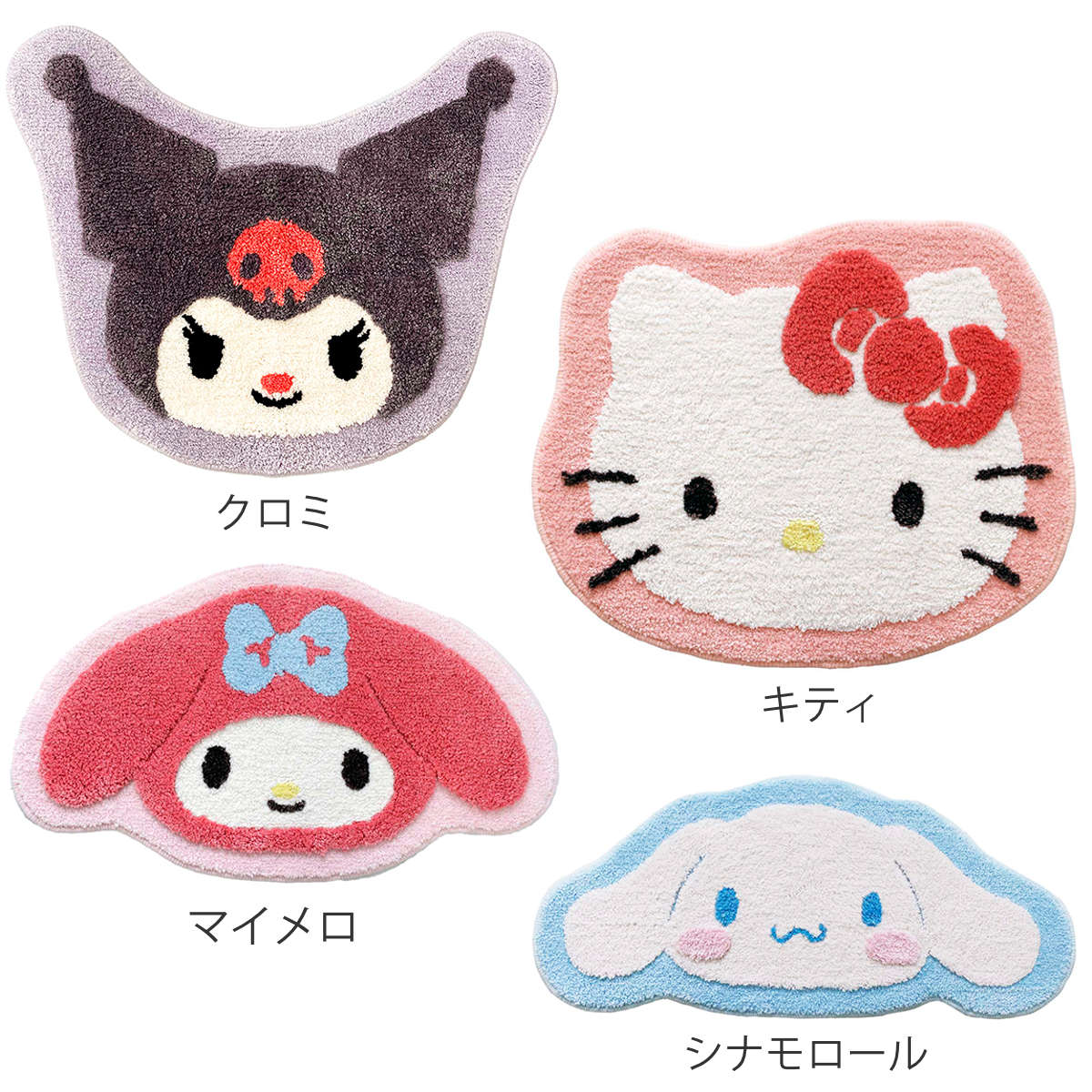 オカ マット サンリオキャラクターズ 洗えるマット 62×50cm