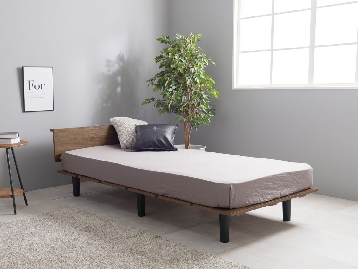 HAGiHARA（萩原） ステージ風ベッド シングル ロースタイル 2口