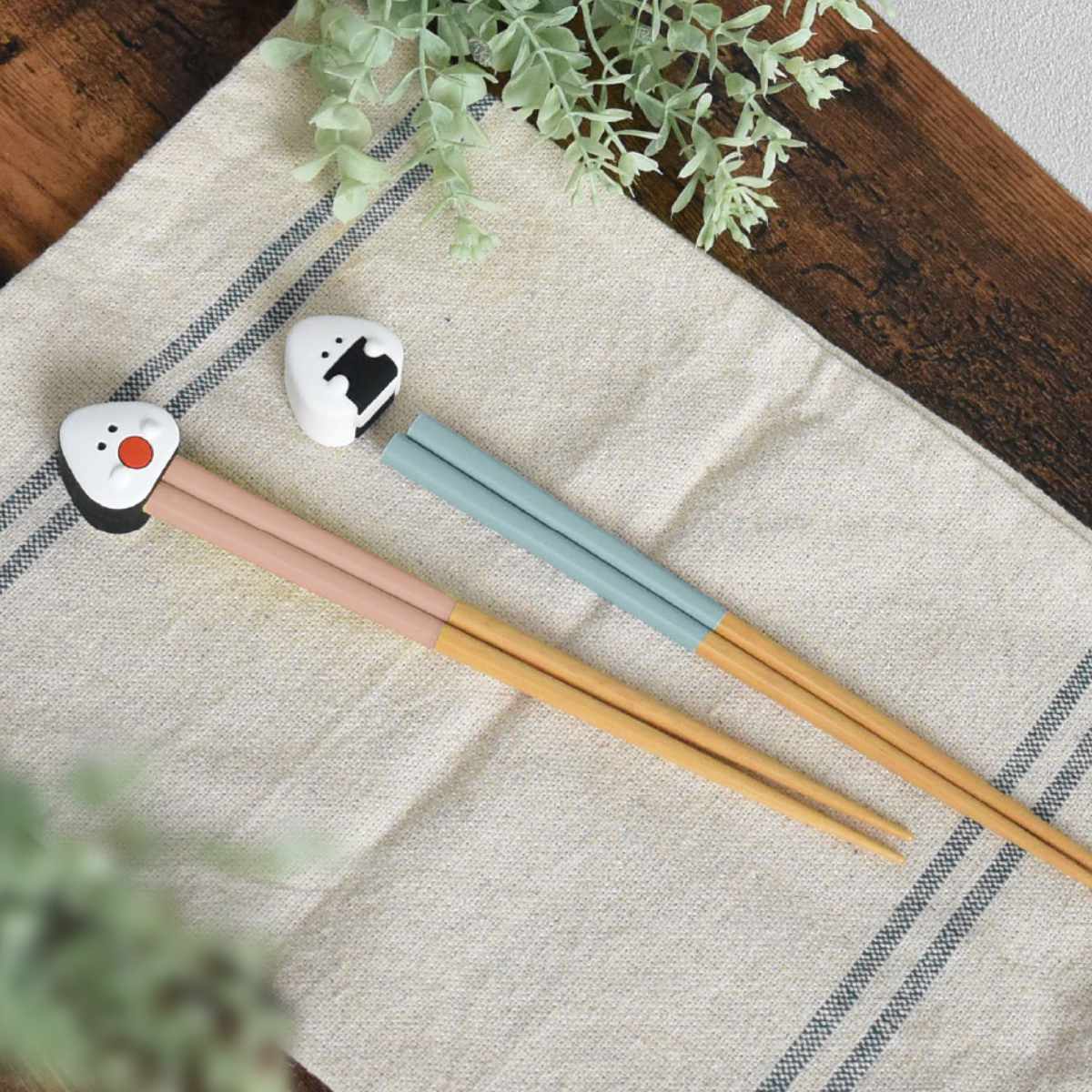 シュプリーム 箸 箸置き 箸 箸置き セット 21cm ぎゅっとおにぎりさん 天然木 シリコーン