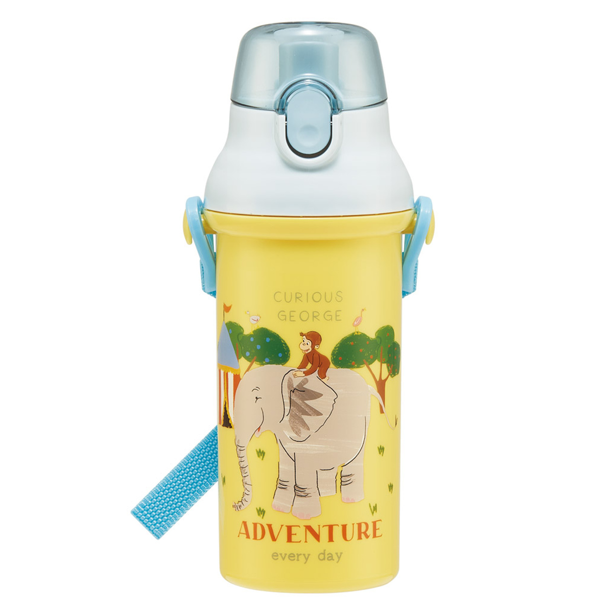 スケーター 水筒 480ml 抗菌直飲プラボトル おさるのジョージZOO