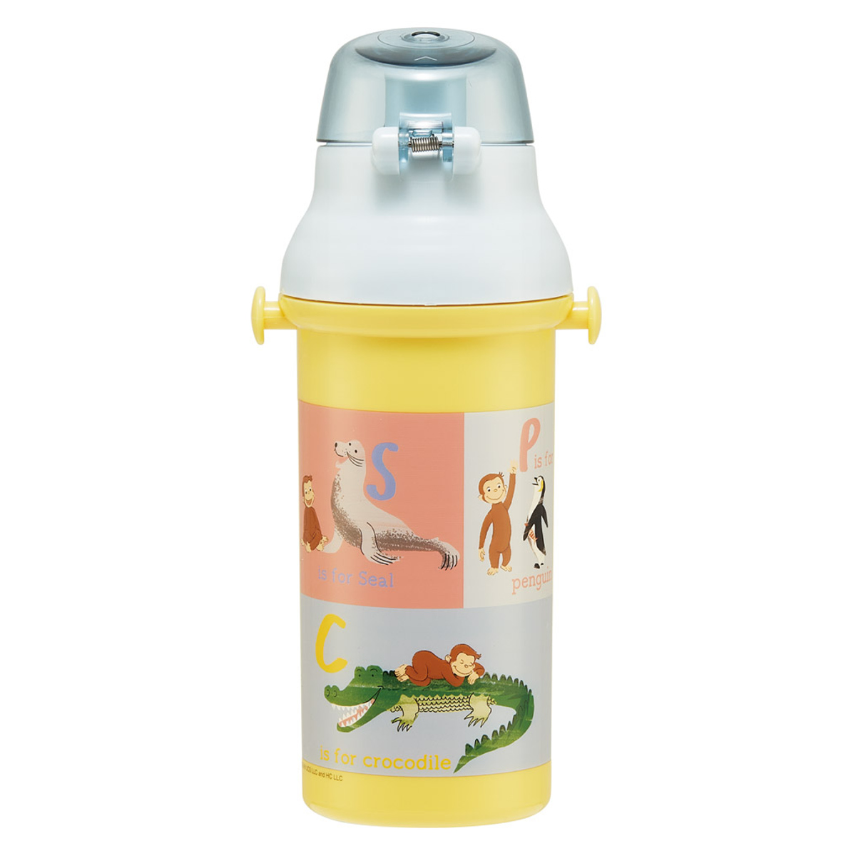スケーター 水筒 480ml 抗菌直飲プラボトル おさるのジョージZOO