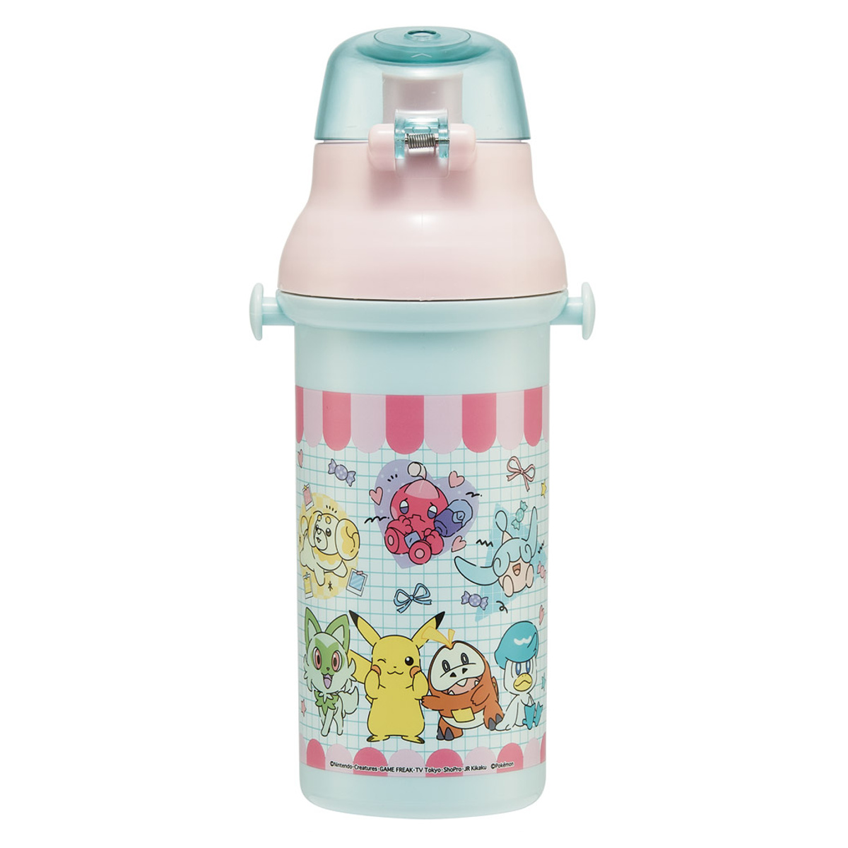 スケーター 水筒 480ml 抗菌直飲プラボトル ポケモンポッピング