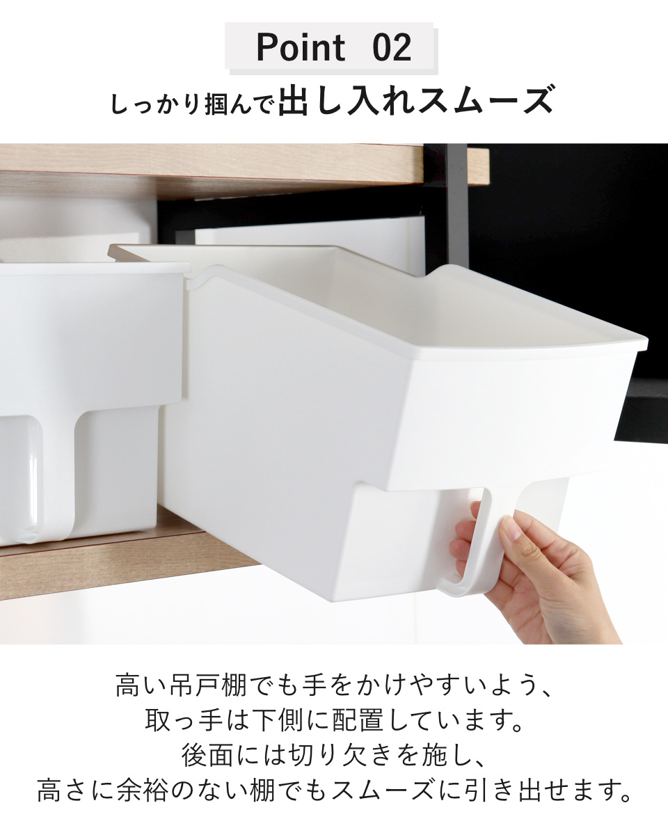 キッチン収納ケース 吊り戸棚ボックス ワイド ...の詳細画像3