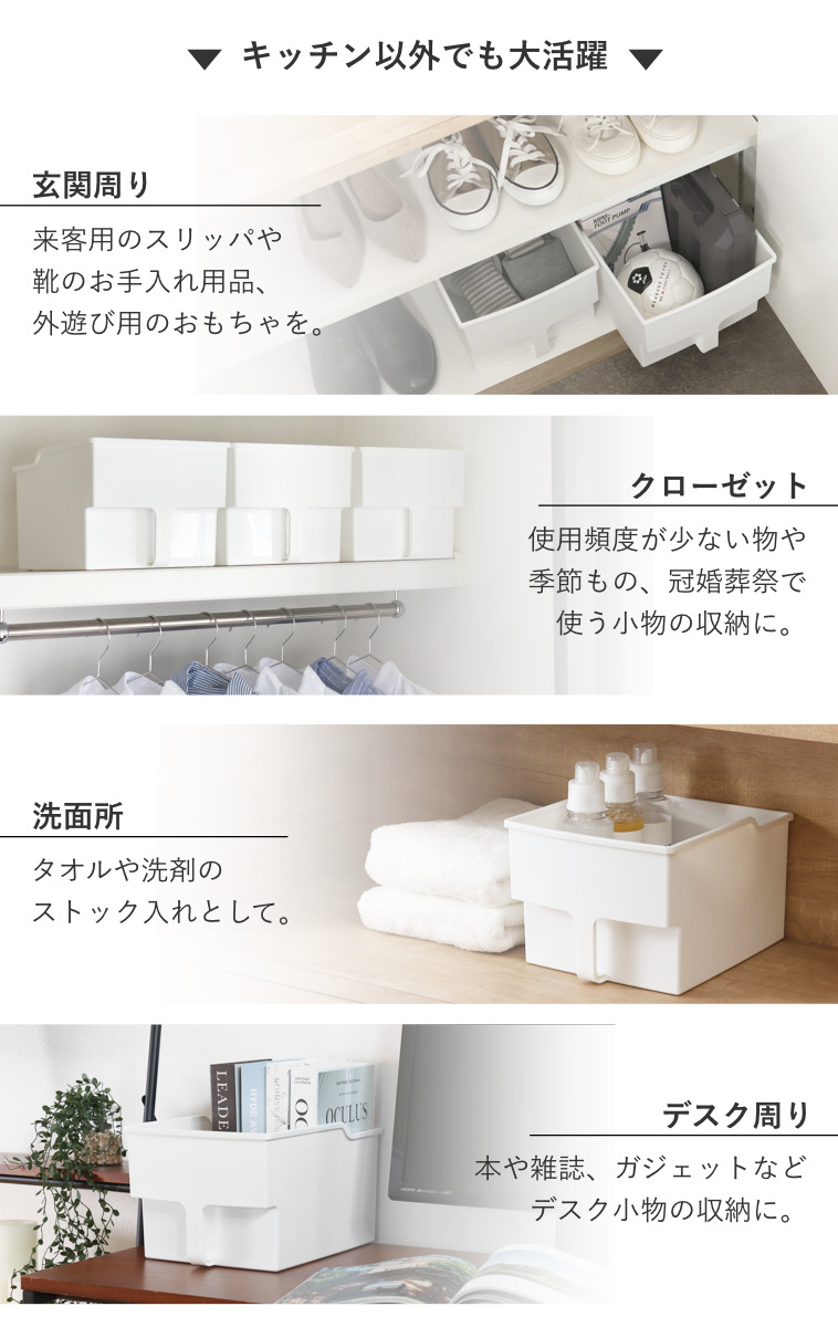 キッチン収納ケース 吊り戸棚ボックス ワイド ...の詳細画像5