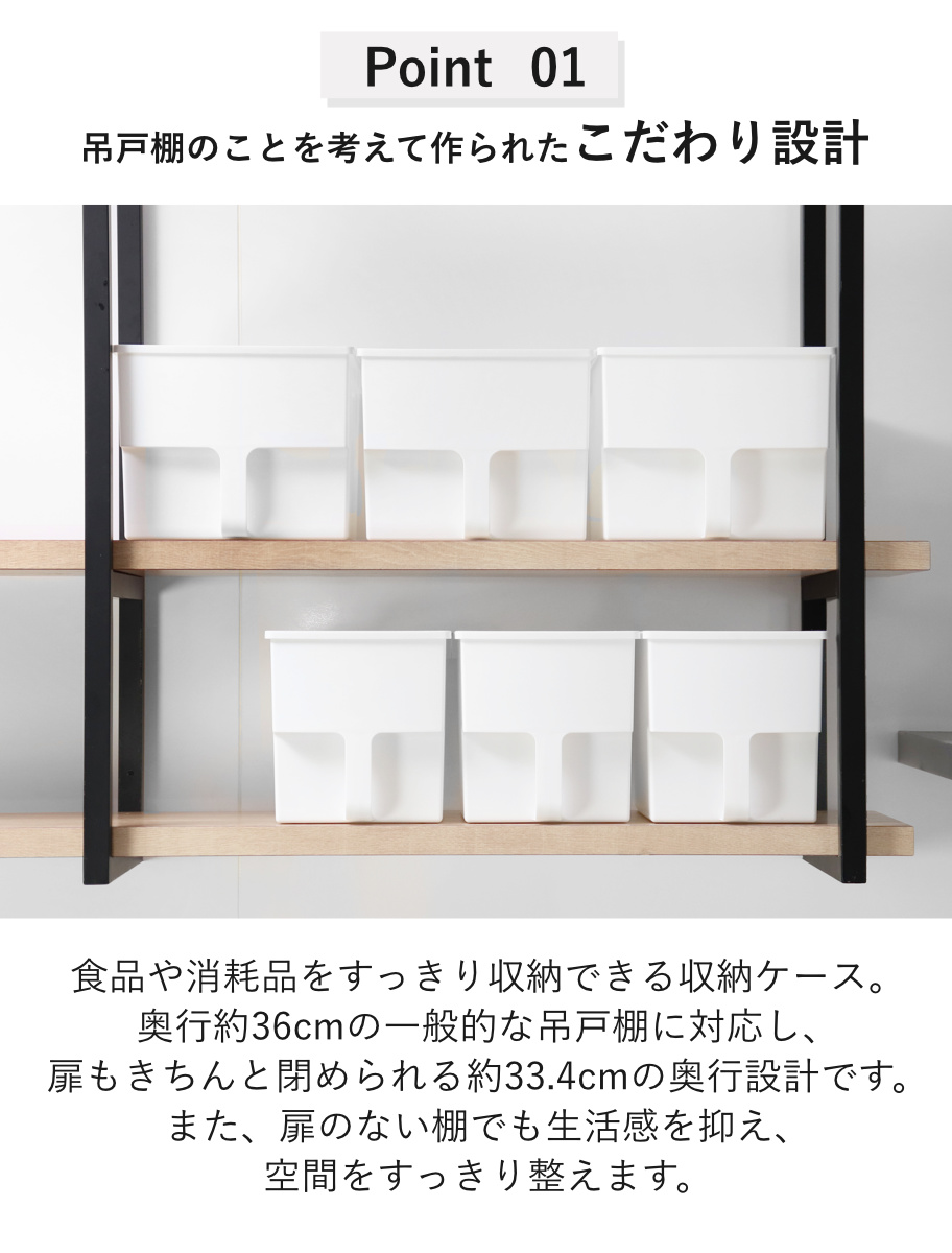 キッチン収納ケース 吊り戸棚ボックス スリム ...の詳細画像2