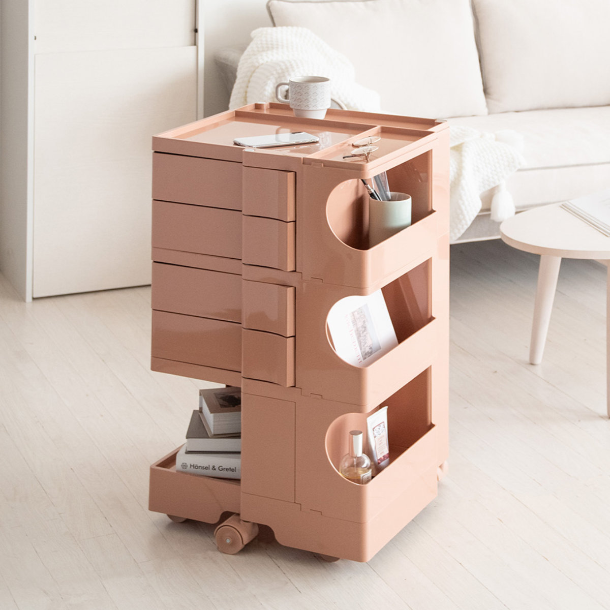 【未使用☆】マルチワゴン Pluna プルーナ 宮武製作所 ハイタイプ オレンジ 宮武製作所 MIYATAKE マルチワゴン Pluna（プルーナ） | 小物収納