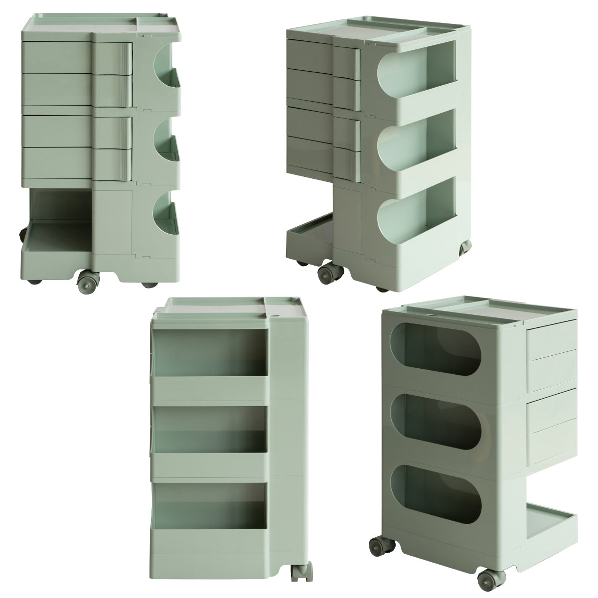 宮武製作所 マルチワゴン 幅43cm Pluna（プルーナ）ハイタイプ 四面