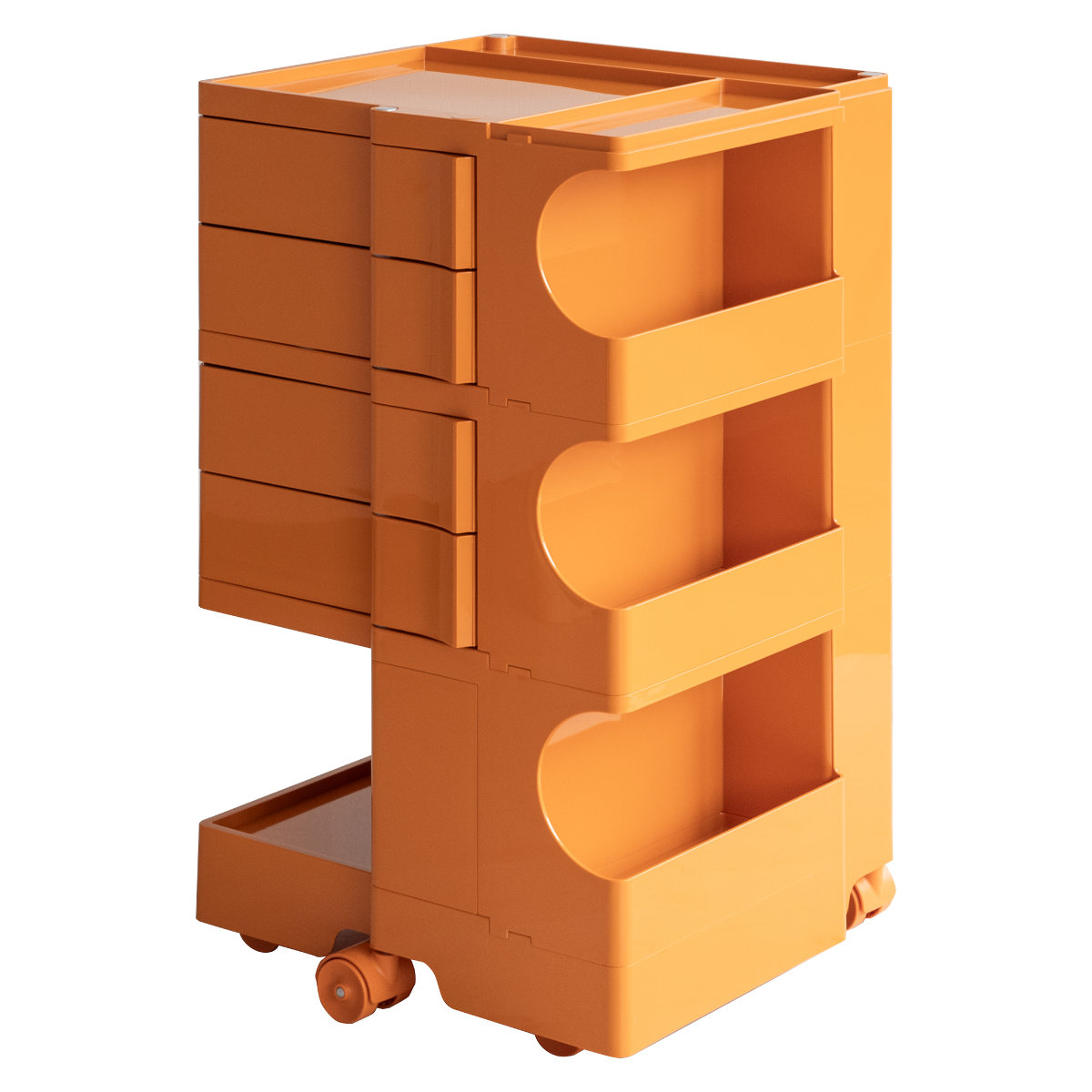 【未使用☆】マルチワゴン Pluna プルーナ 宮武製作所 ハイタイプ オレンジ 宮武製作所 マルチワゴン 幅43cm Pluna（プルーナ）ハイタイプ 四面