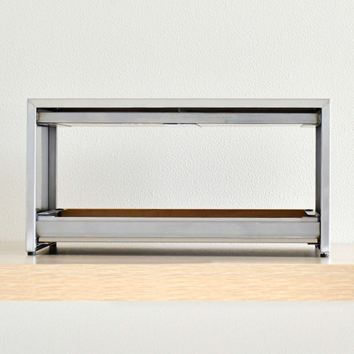 キッチンラック トースターラック 天然木 木目 （ トースター置き