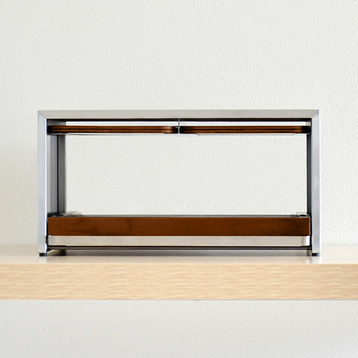 キッチンラック トースターラック 天然木 木目 （ トースター置き