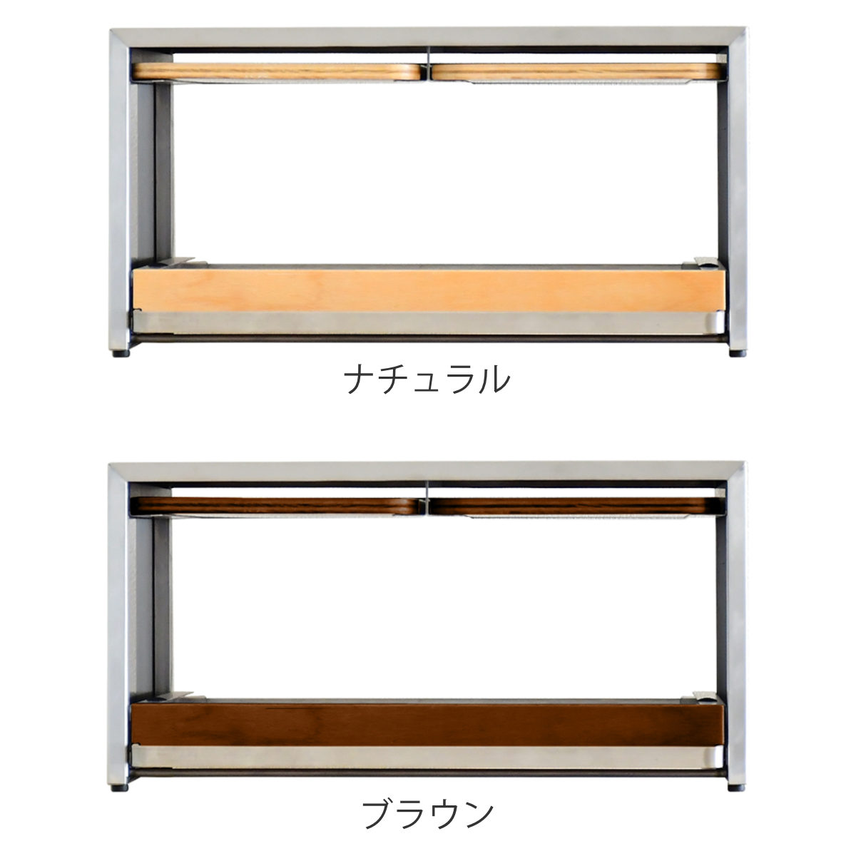 キッチンラック トースターラック 天然木 木目 （ トースター置き