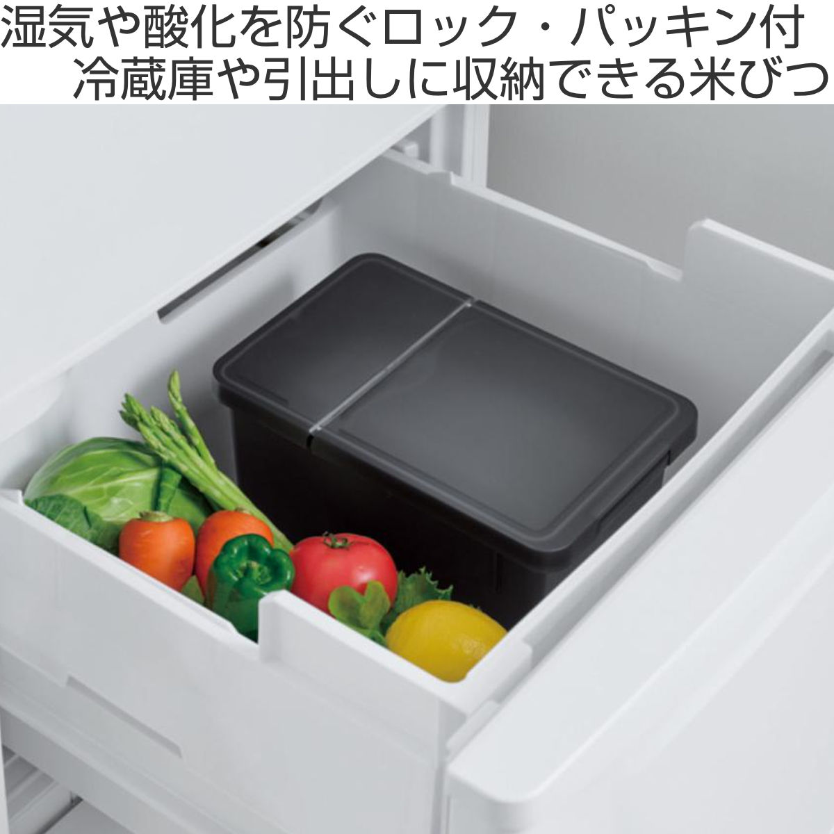 アスベル（ASVEL） 米びつ 6kg S密閉米びつ （ ライスストッカー 計量