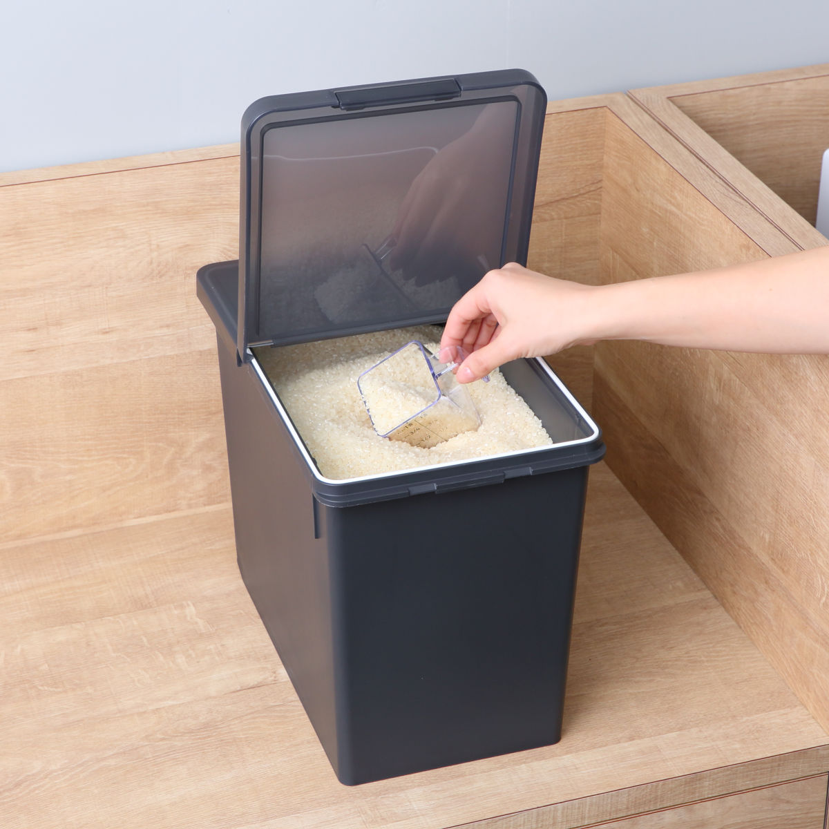 アスベル（ASVEL） 米びつ 6kg S密閉米びつ （ ライスストッカー 計量