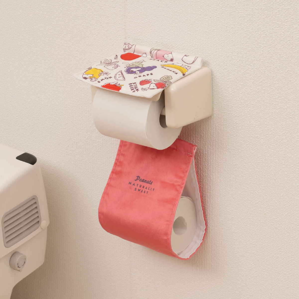 トイレットペーパーカバー センコー ペーパーホルダーカバー スヌーピー フレッシュフルーツ