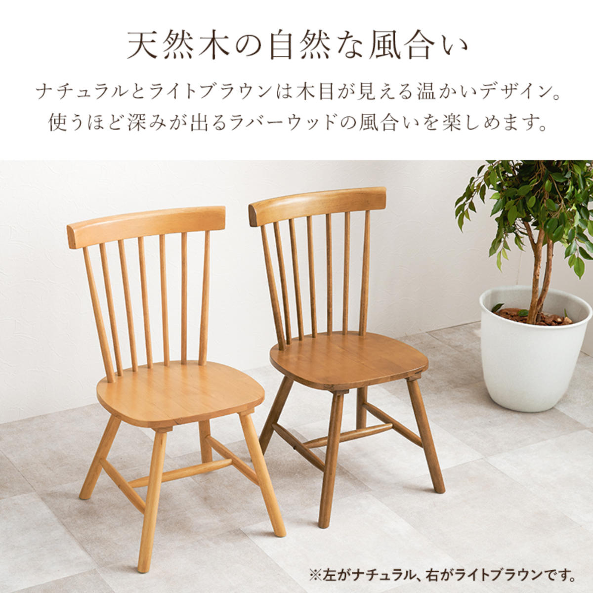 HAGiHARA（萩原） ダイニングチェア 同色2脚セット 座面高42cm コム