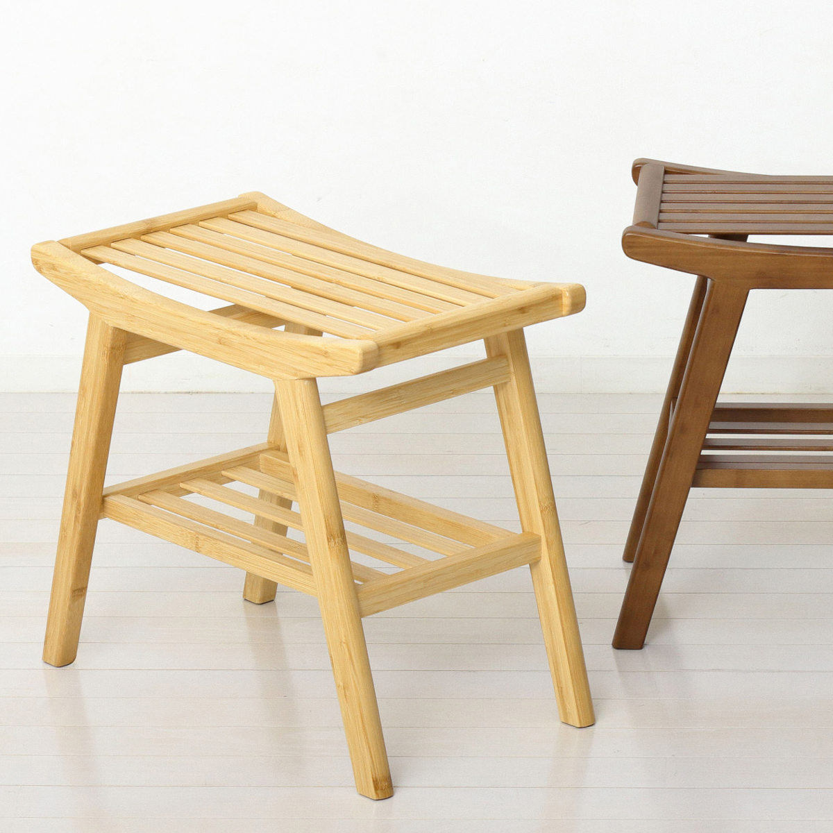 クロシオ スツール 高さ44cm Bamboo （ 竹製 椅子 背もたれなし チェア