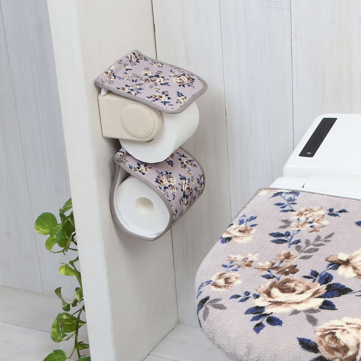 ヨコヅナ ペーパーホルダーカバー ピースローズ （ トイレットペーパー