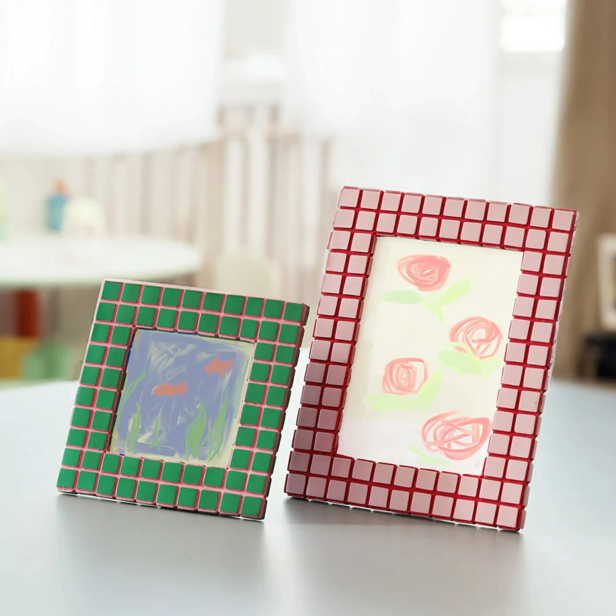 magnet フォトフレーム MEX-03 スクエア セラミック （ 写真立て